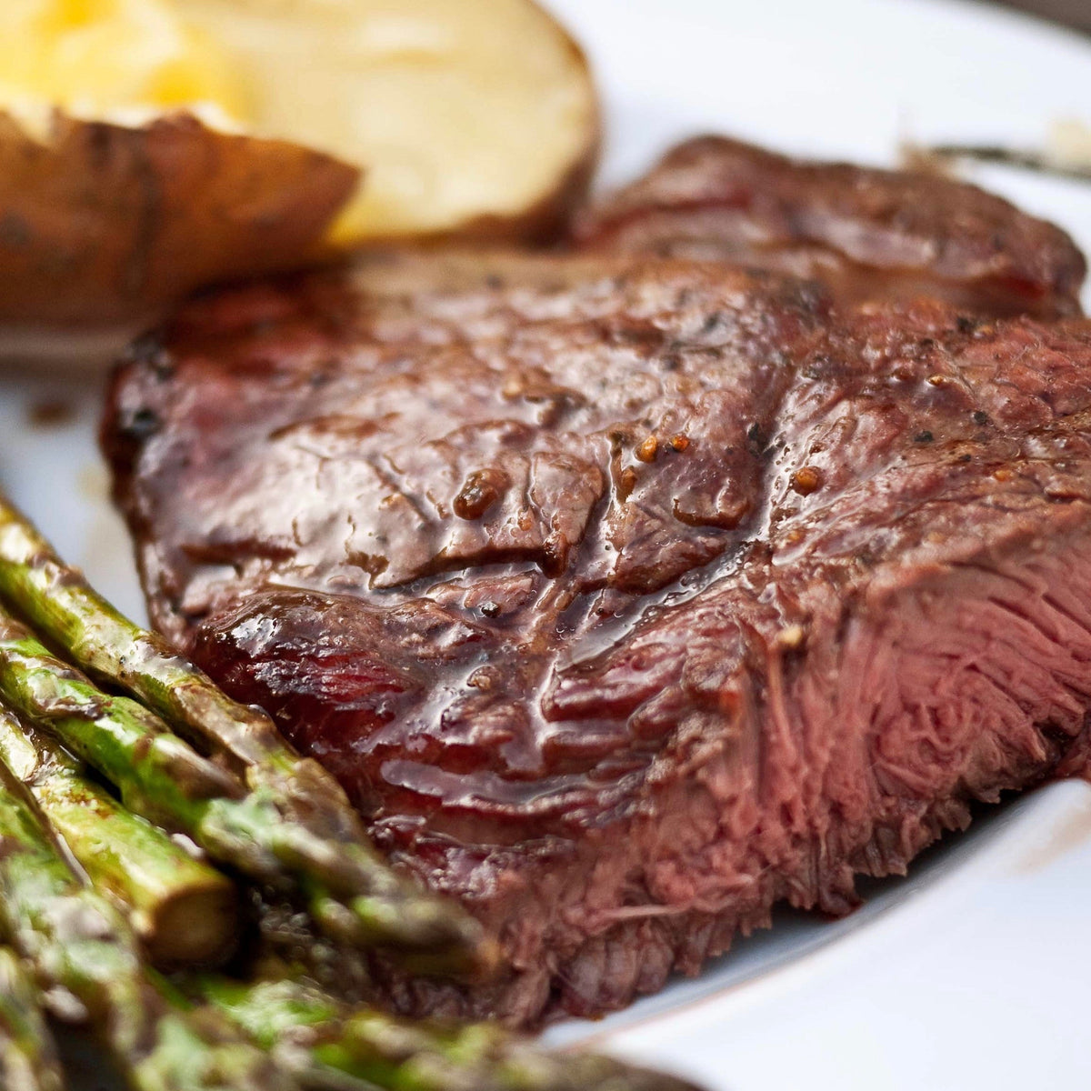 Simple Garlic Top Sirloin or Picanha Steak