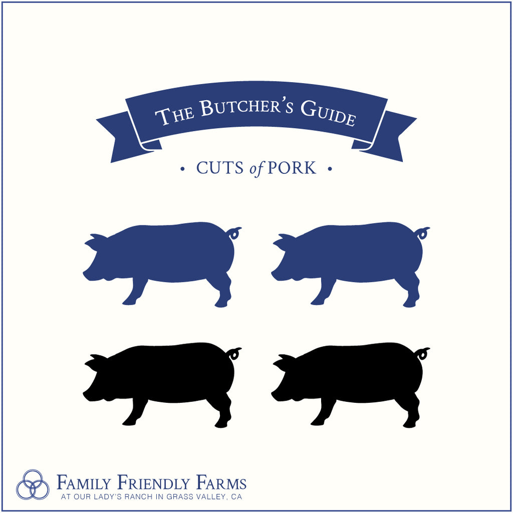 80 lb Pork Share (1/2) - Family Friendly Farms Grass Fed and Pasture Raised Meats