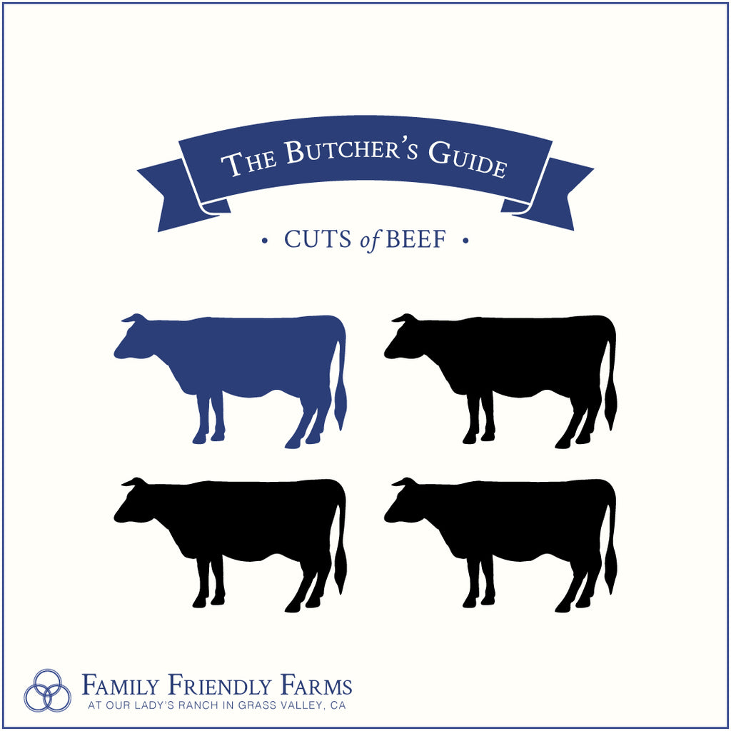 100 lb Beef Share (1/4) - Family Friendly Farms Grass Fed and Pasture Raised Meats