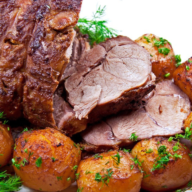 Slow Cooked Leg of Lamb