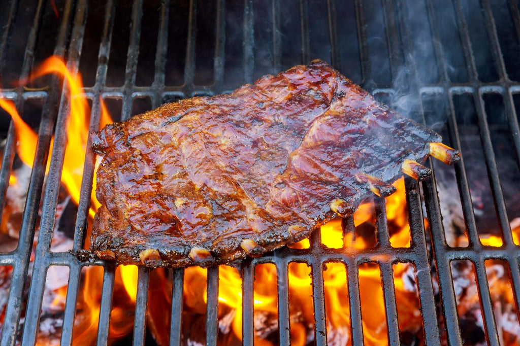 BBQ Sauce-Coated St. Louis Ribs