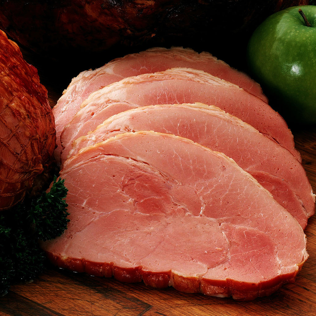 Low Sodium Smoked Ham Steaks (3.0 lbs) - Family Friendly Farms Grass Fed and Pasture Raised Meats
