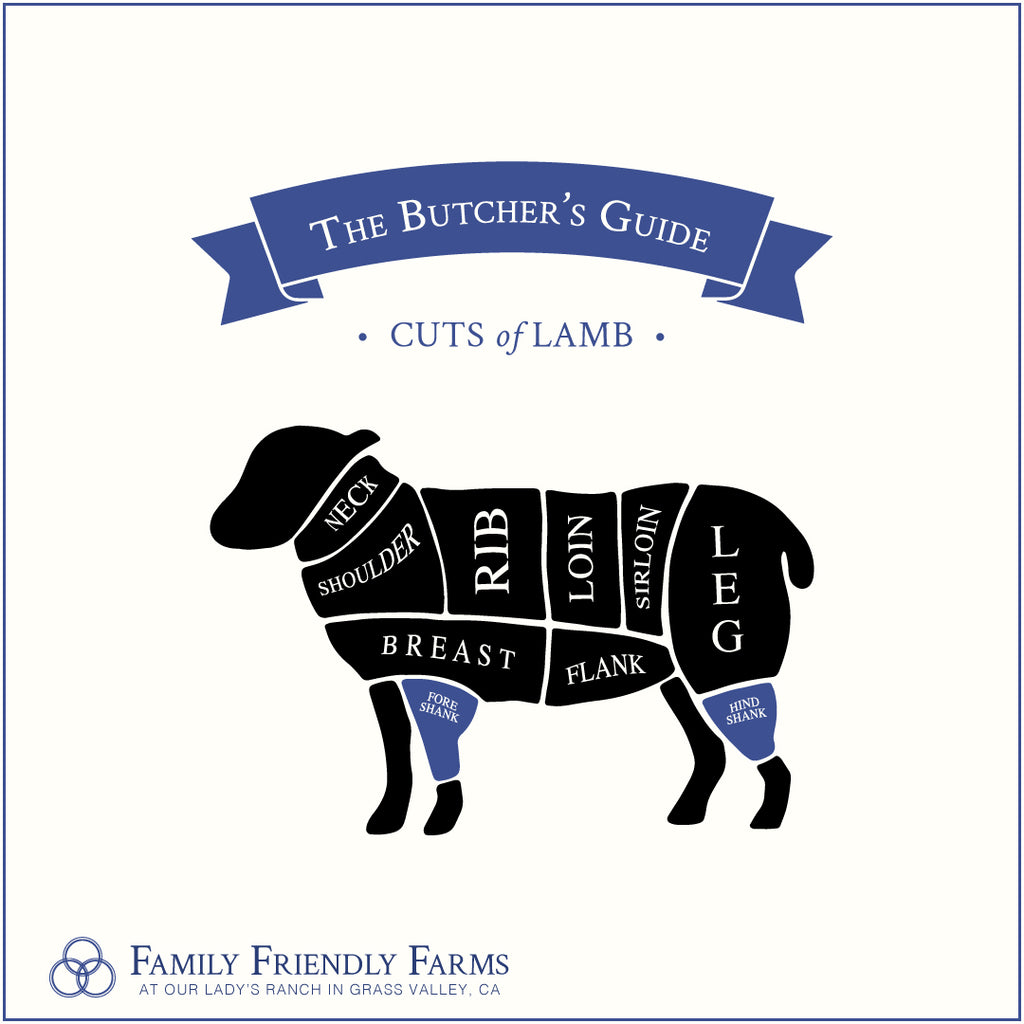 Lamb Shanks (3.2 lbs) - Family Friendly Farms Grass Fed and Pasture Raised Meats
