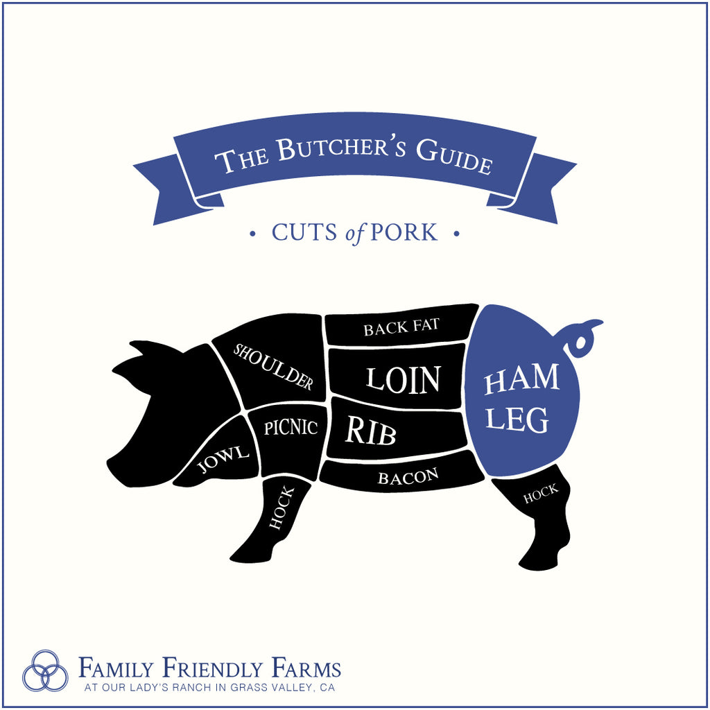Smoked Bone-In Ham - Family Friendly Farms Grass Fed and Pasture Raised Meats