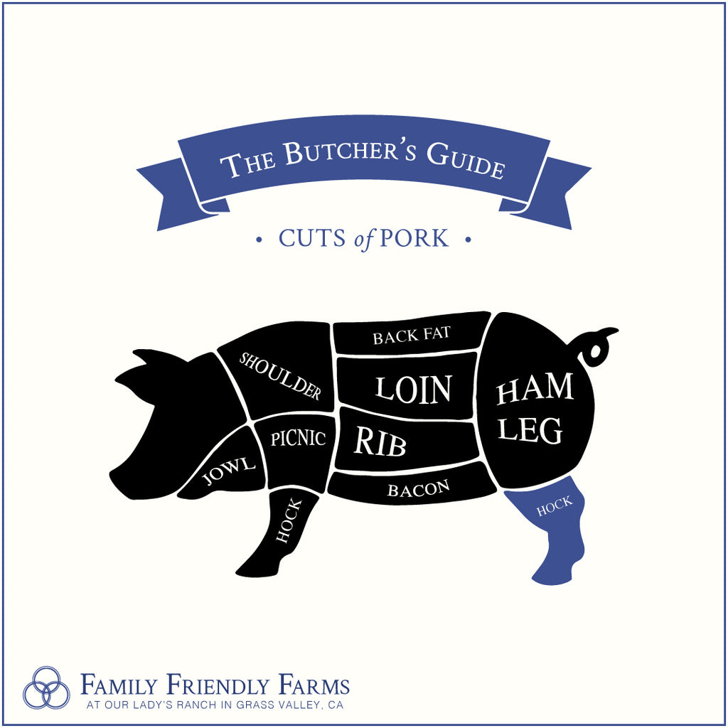 Natural Smoked Ham Hocks (1.0 lb) - Family Friendly Farms Grass Fed and Pasture Raised Meats