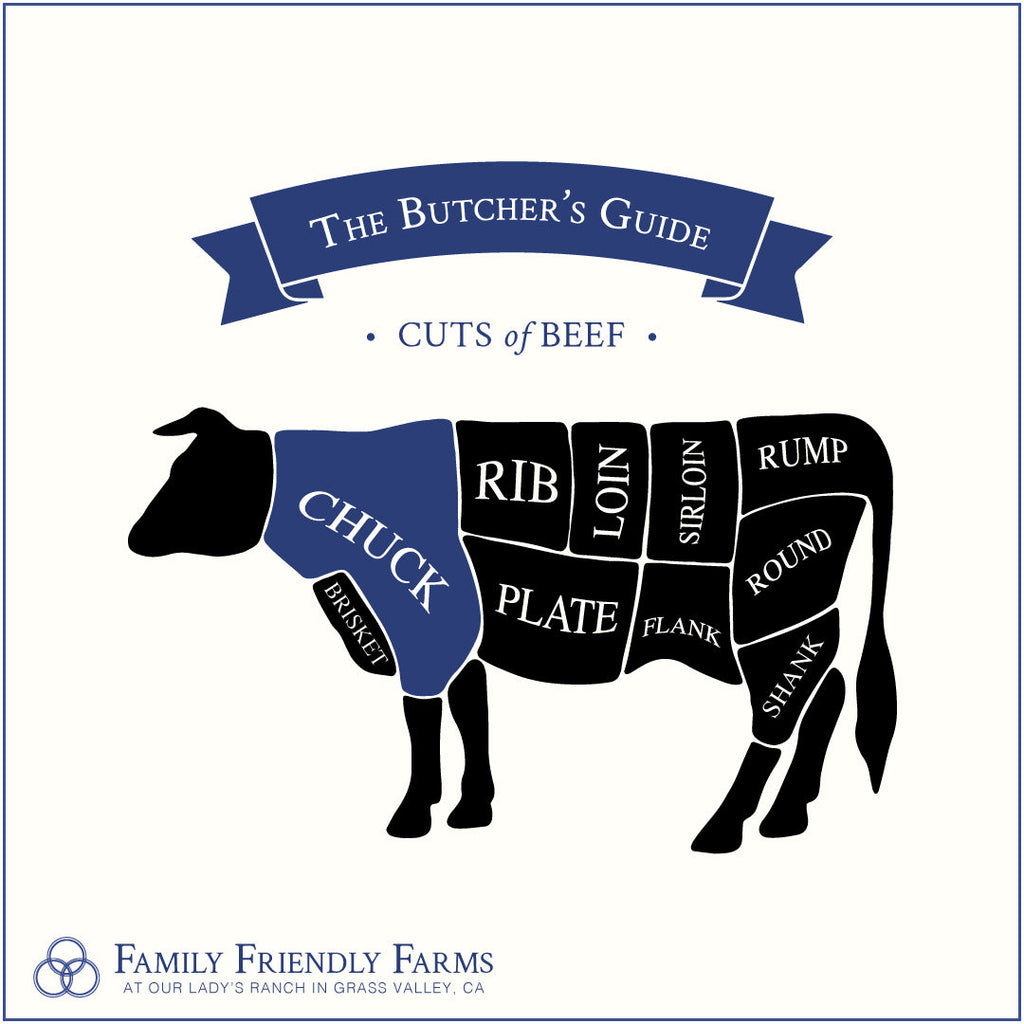 Boneless Chuck Roast (3.5 lbs) - Family Friendly Farms Grass Fed and Pasture Raised Meats