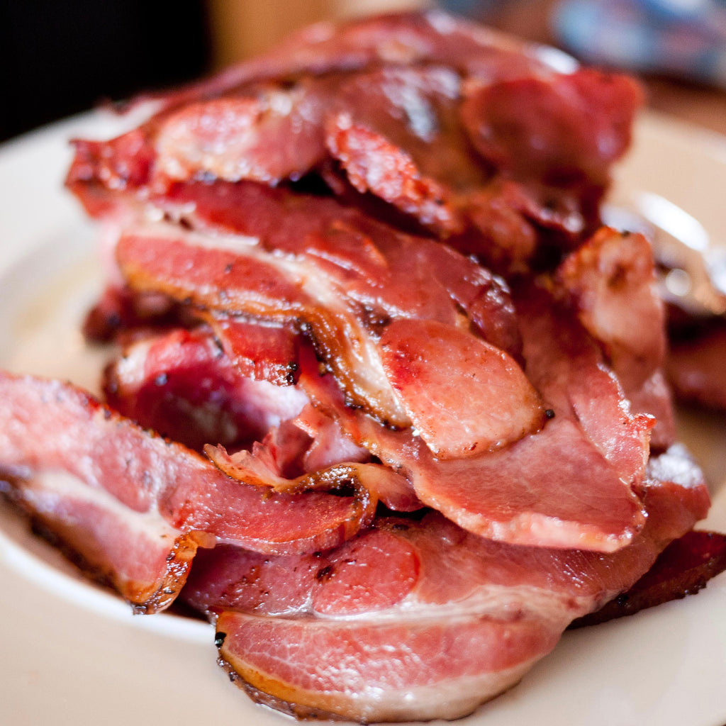 Smoked Cottage Bacon (1 lbs) - Family Friendly Farms Grass Fed and Pasture Raised Meats